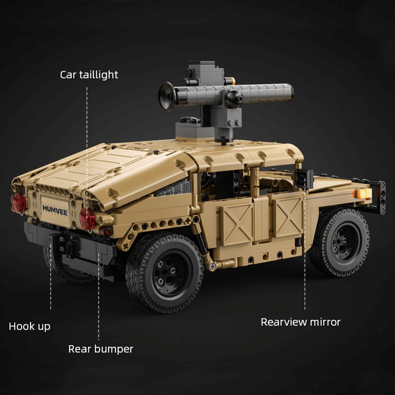 CaDa C51202W - Remote Controlled Hummer H2 - vue 8 | Power Blockz