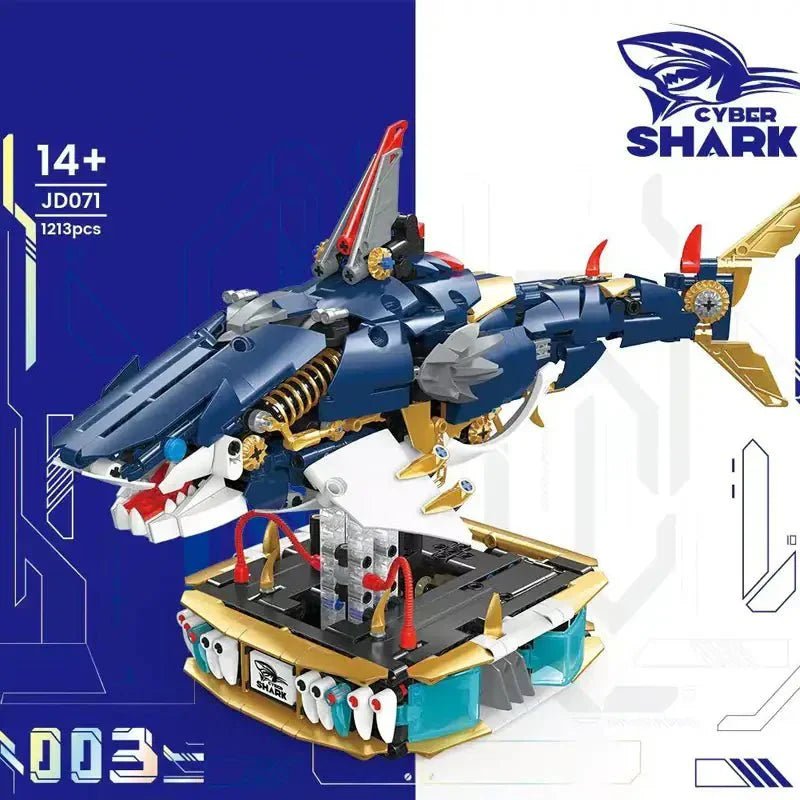 Small Angle JD071 - Mechanical Cyber Shark - vue 3 | Power Blockz