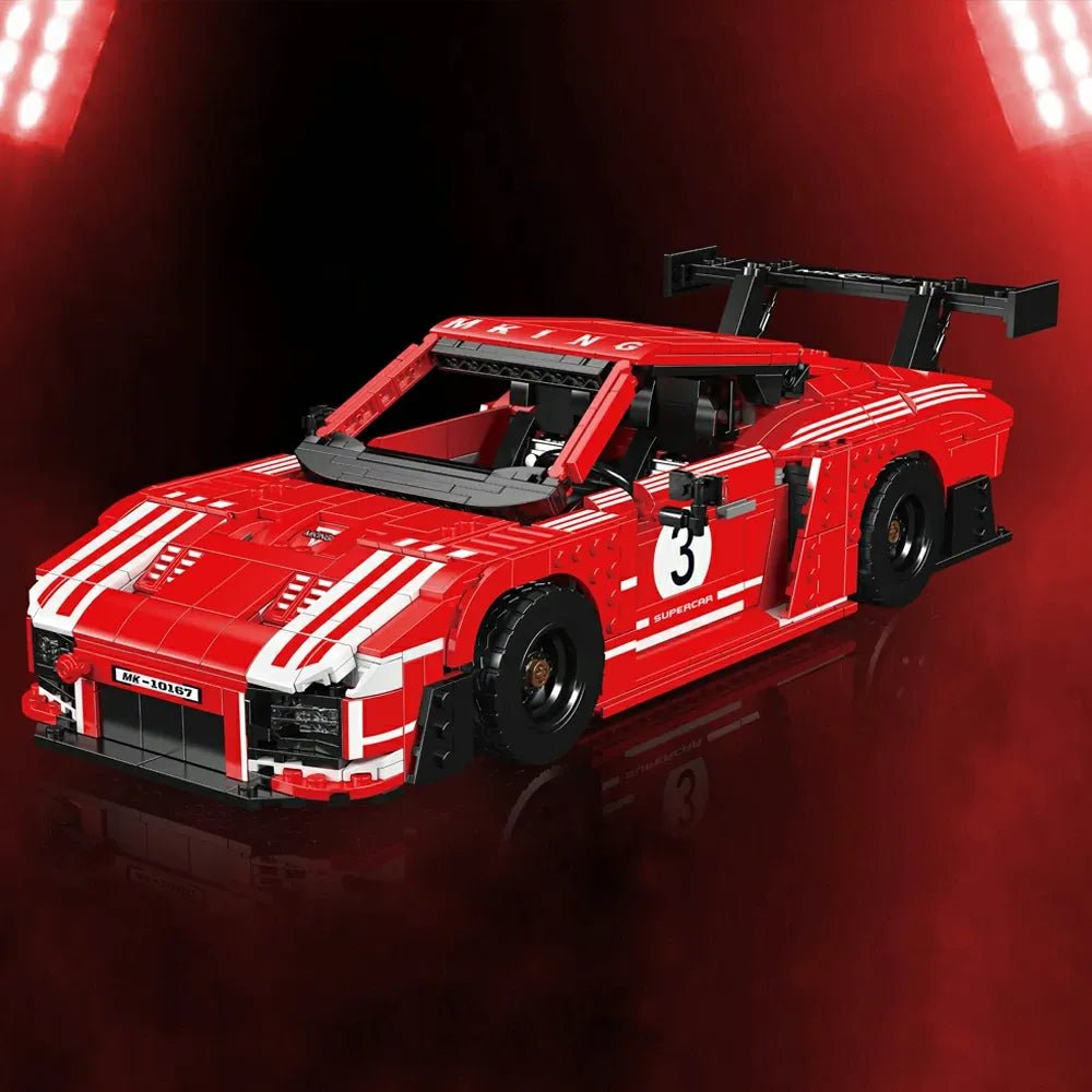 Mould King 10167 - Widebody 911 GT2 Rs Track Racer - vue 3 | Power Blockz