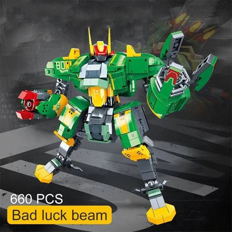 Bad Luck Beam Mecha Robot Warrior | 660pcs - Bad Luck Beam Mecha Robot Warrior - vue 2 | Power Blockz