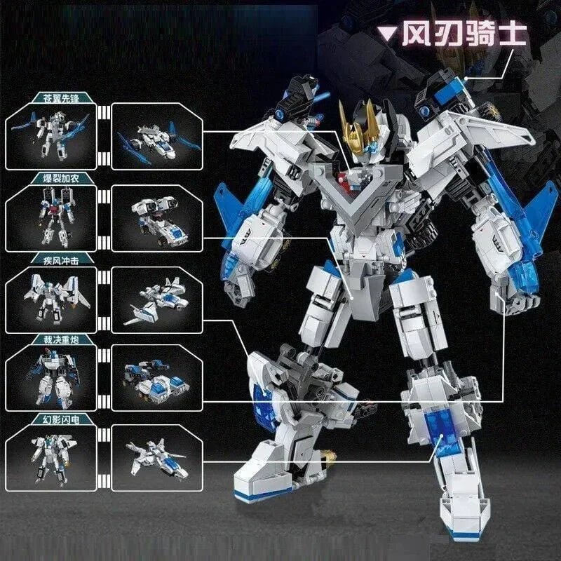 Deformation Wind Blade Mech Robot | 901pcs - Deformation Wind Blade Mech Robot - vue 3 | Power Blockz
