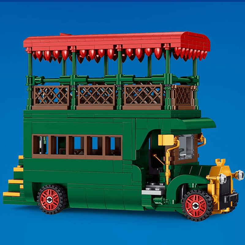 Mould King 11001 - British Post Office with Bus - vue 3 | Power Blockz