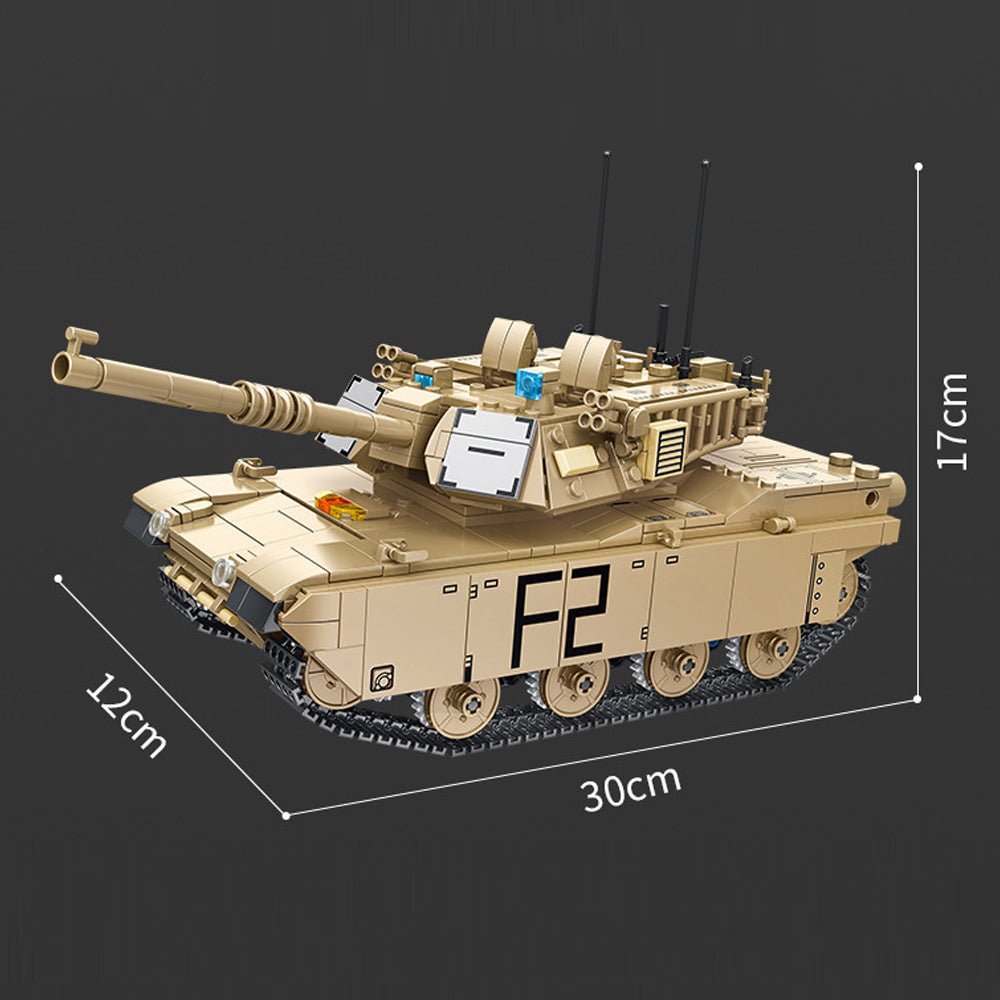 Panlos 676006 - M1A2 Abrams Main Battle Tank - vue 7 | Power Blockz