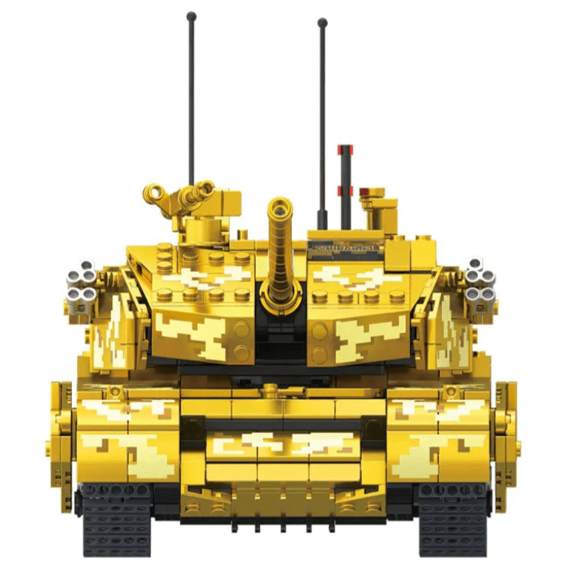 Zhegao GZ2008 - Chrome Gold Edition MA1 Tank - vue 4 | Power Blockz