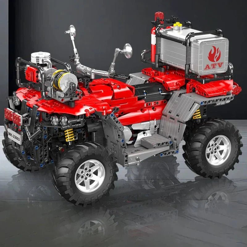 Mould King 23003 - ATV Fire Rescue Unit - vue 5 | Power Blockz