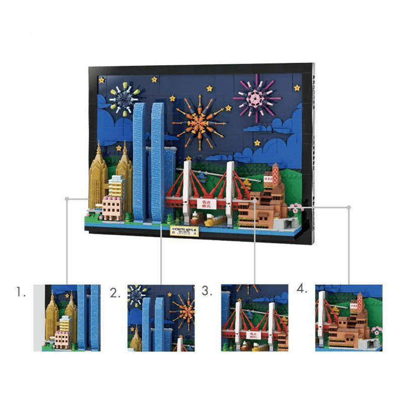 Wange 5920 - Chongqing Skyline - vue 3 | Power Blockz