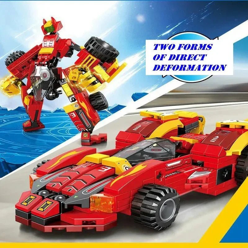 Sembo Mechanical Transformation Truck Car - Mechanical Transformation Truck Car Robot Bricks Toy - vue 5 | Power Blockz