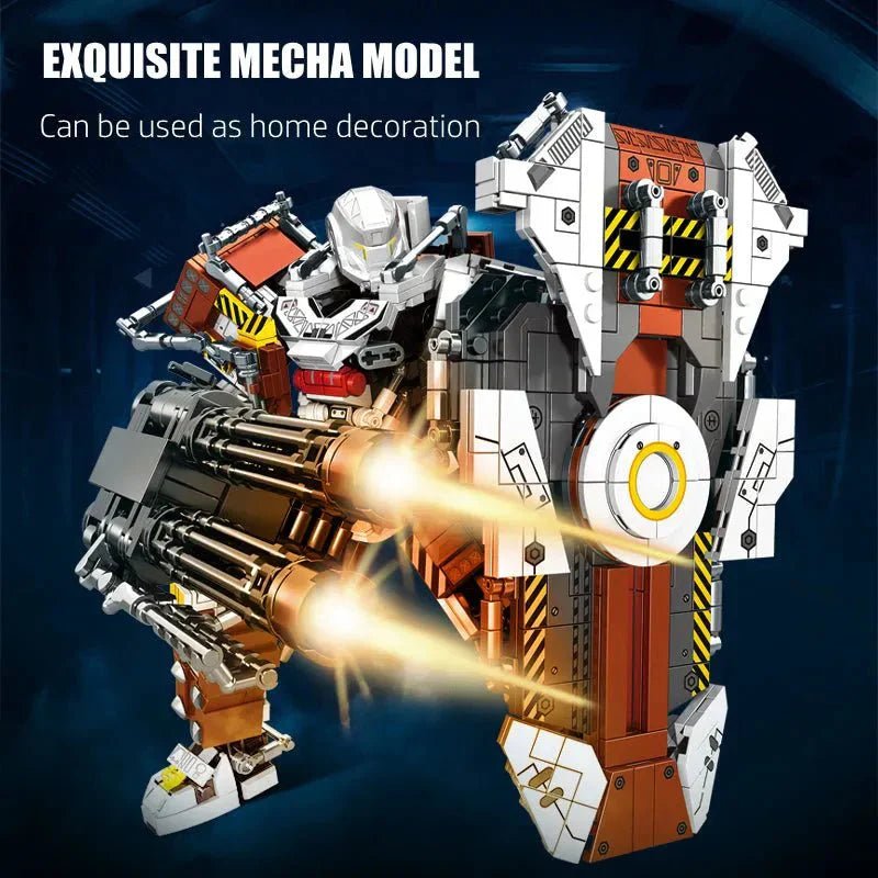 Mecha MU2 Heavy Defense White Shark Robot Bricks Toy | 1495pcs - Mecha MU2 Heavy Defense White Shark Robot Bricks Toy - vue 8 | Power Blockz