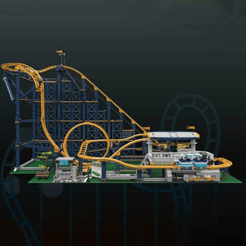Mould King 11012 - Motorised Looping Roller Coaster - vue 2 | Power Blockz
