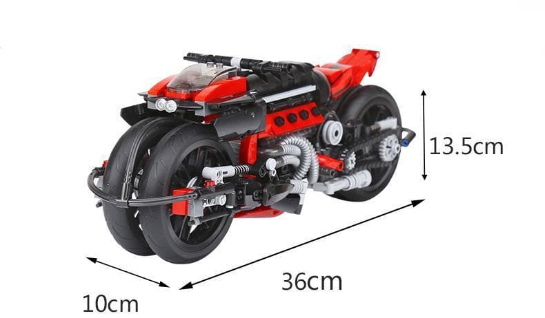 XINGBAO 03021 - Cyberpunk Superbike Concept - vue 6 | Power Blockz