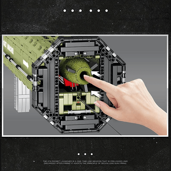 Reobrix 77027 - M136 AT-4 Anti Tank Grenade Launcher - vue 14 | Power Blockz