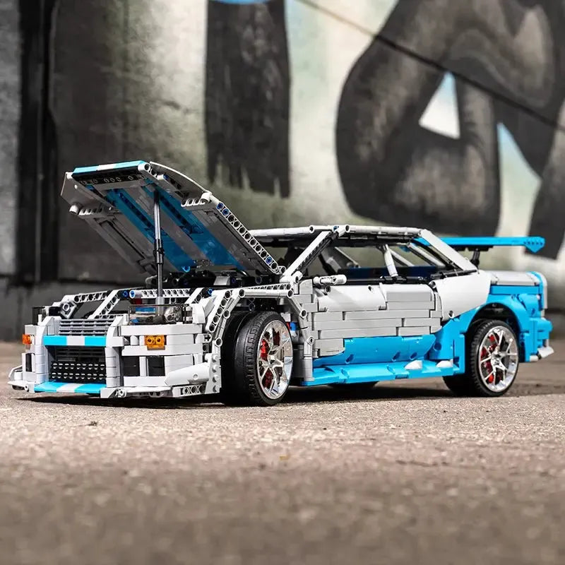 Power Blockz R34 GTR JDM - Stickers included - JDM R34 Coupé 'Godzilla' - vue 3 | Power Blockz