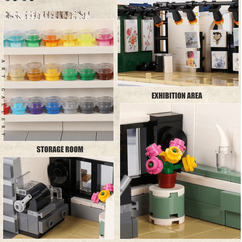 Mould King 16043 - Panoramic Art Gallery - vue 7 | Power Blockz