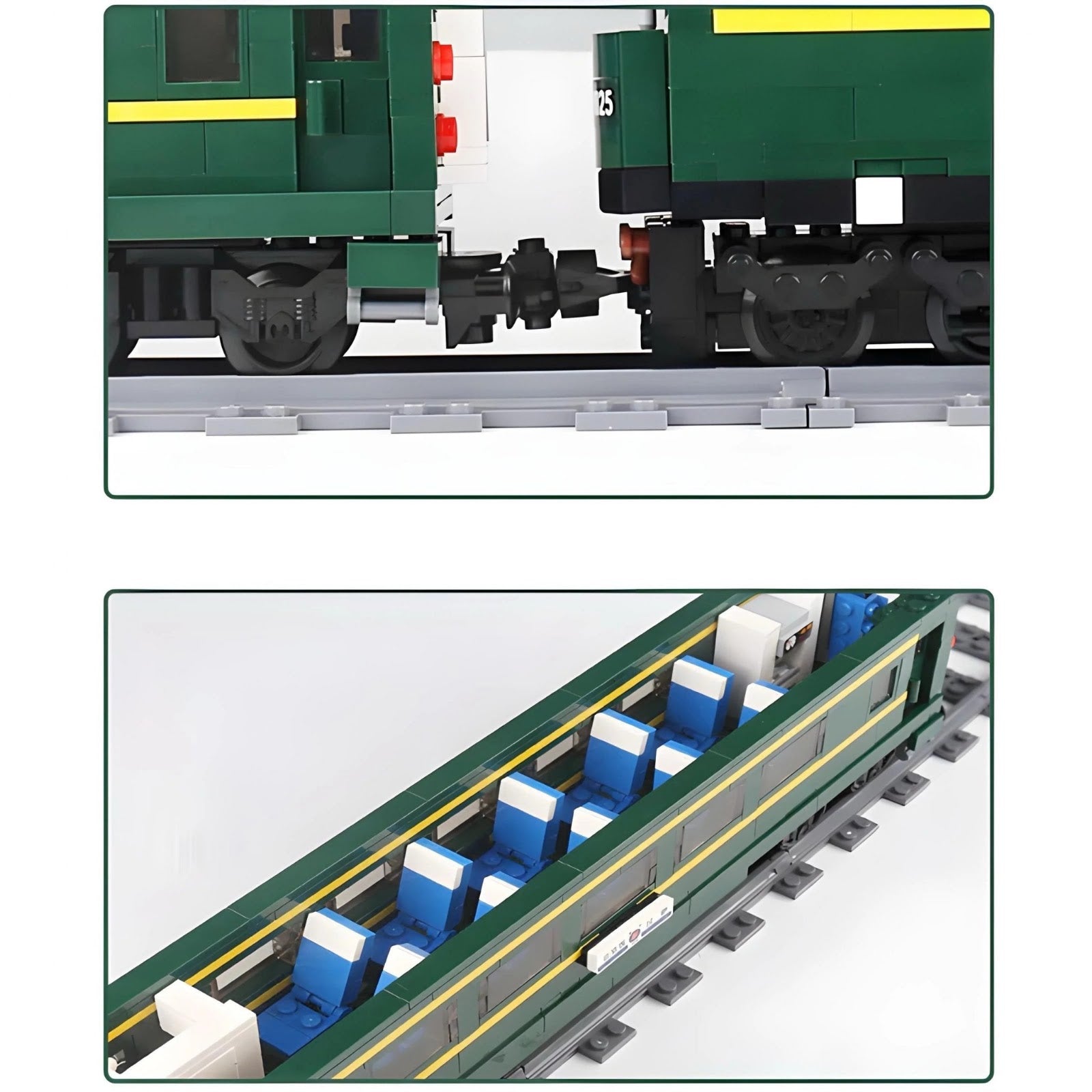 Mould King 12001 - Motorized Diesel Locomotive - vue 3 | Power Blockz