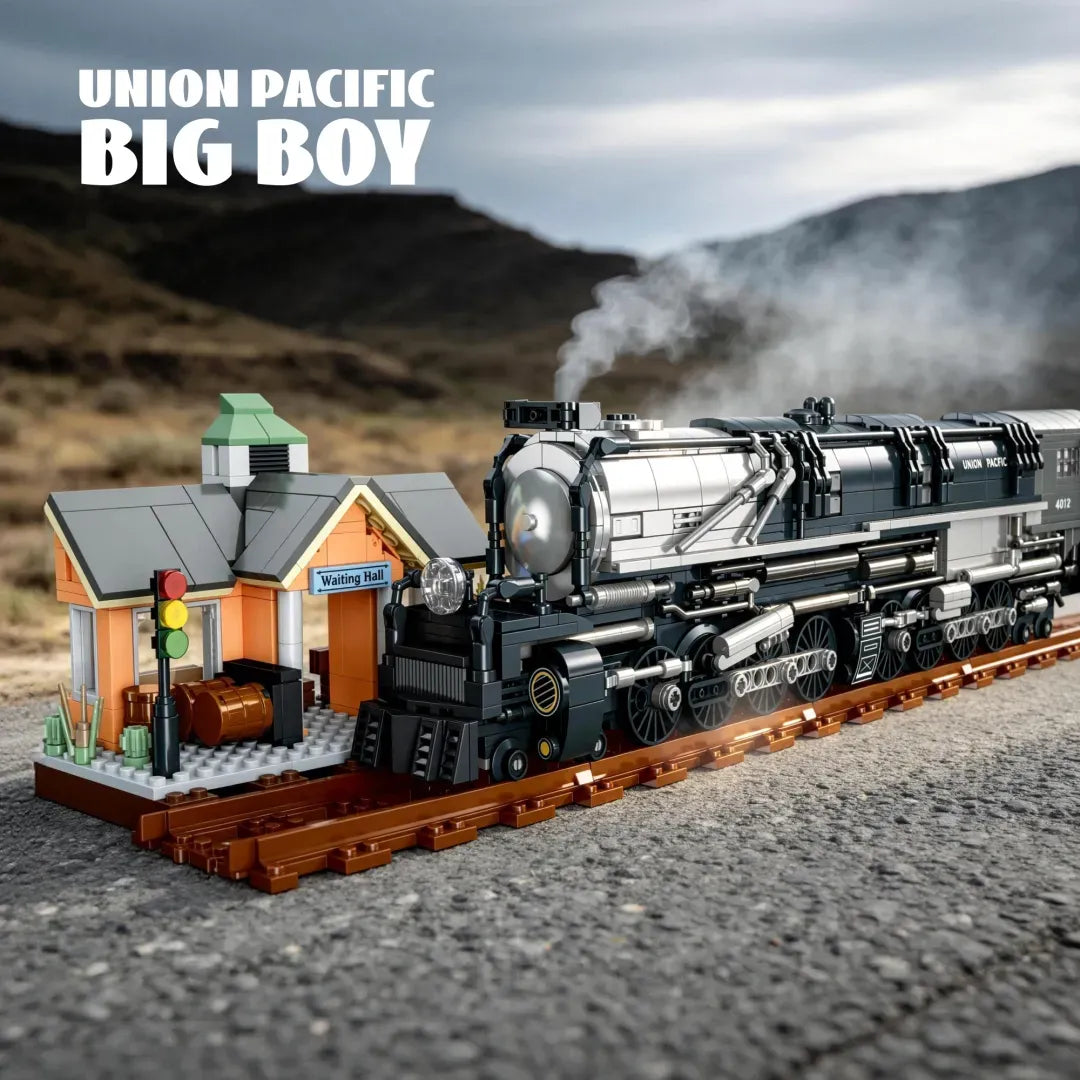 JIESTAR JJ9245 - Union Pacific Big Boi Steam Train - vue 4 | Power Blockz