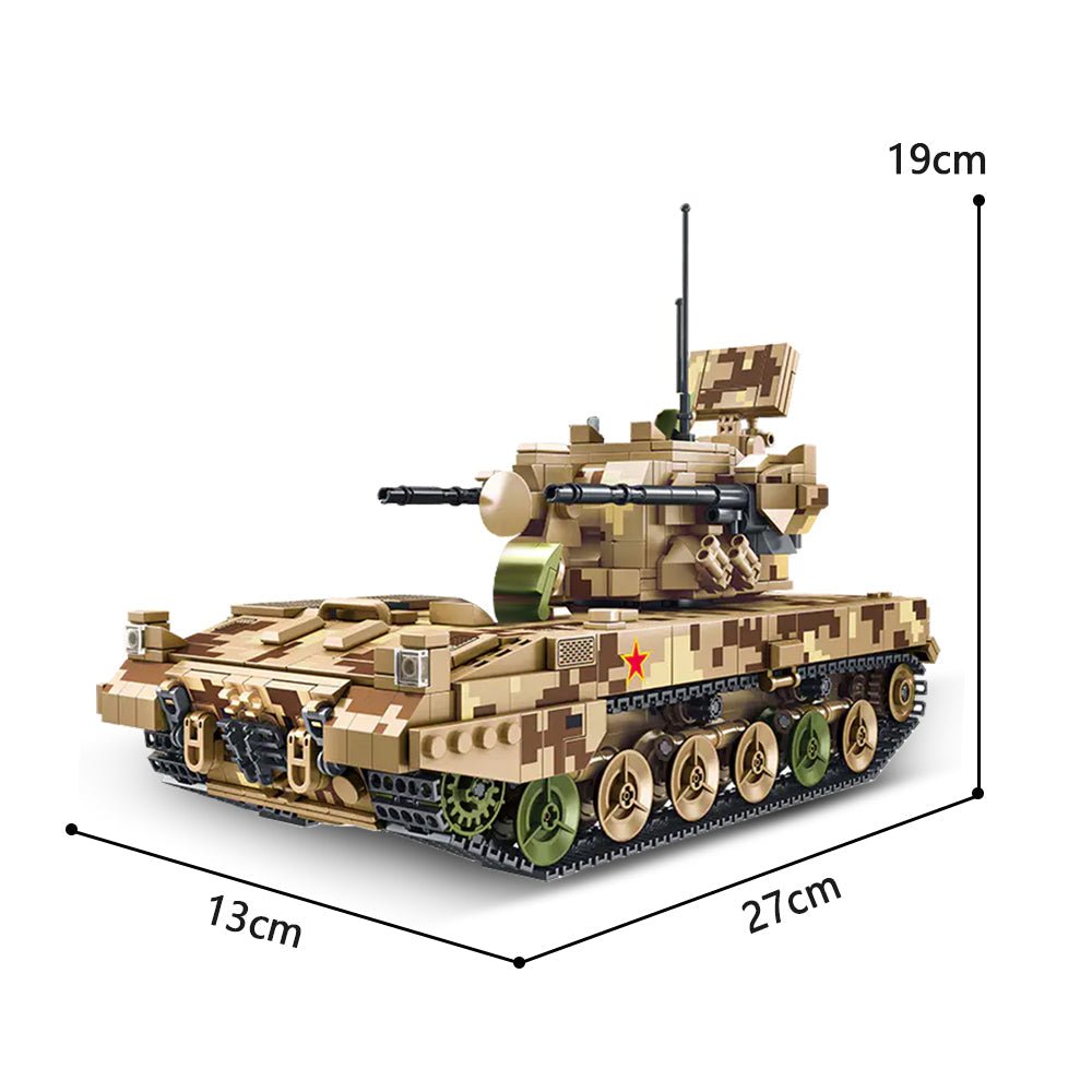 Spebrick 688006 - 09 Type 35mm Tracked Self Propelled Anti Aircraft Artillery - vue 6 | Power Blockz