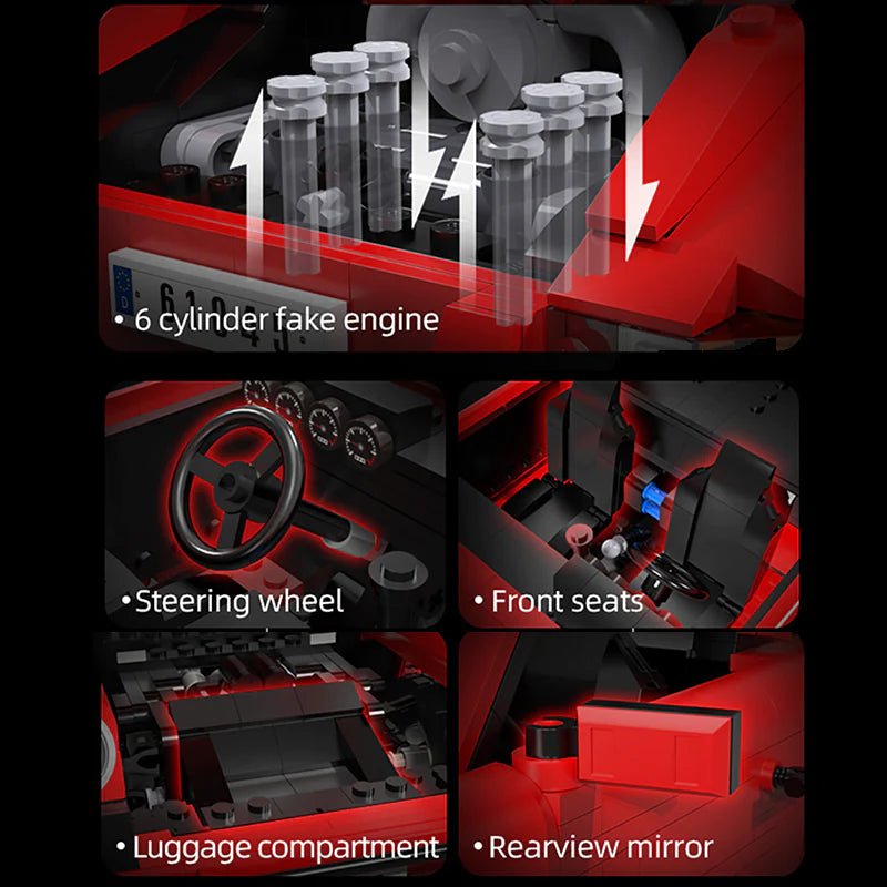 CaDa C61045W - Static Version - Classic 911 Sports Car - vue 13 | Power Blockz