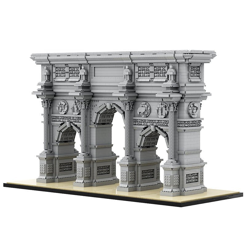 GOBRICKS MOC A0897 - The Ultimate Arc de Triomphe du Carrousel - vue 9 | Power Blockz