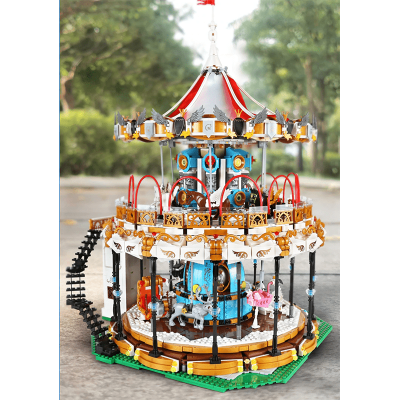 Mould King 11011 - Motorised Merry Go Round - vue 9 | Power Blockz