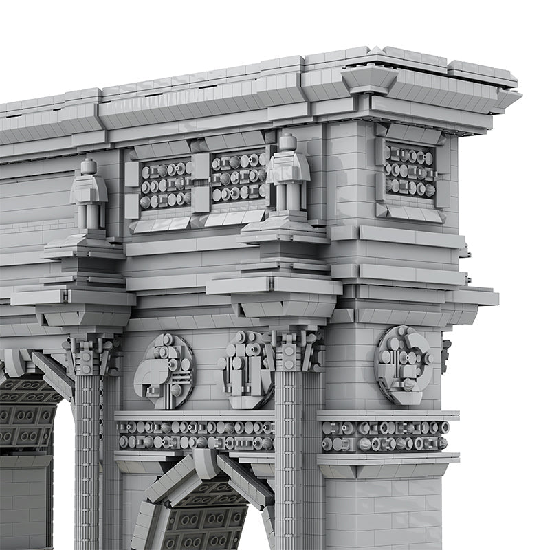 GOBRICKS MOC A0897 - The Ultimate Arc de Triomphe du Carrousel - vue 12 | Power Blockz