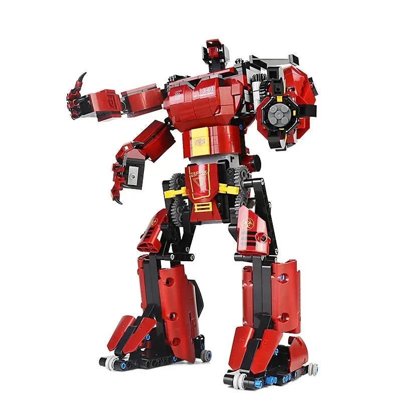 Tech RC Motorized Crimson Beast Robot Bricks Toy 15 | 038 | 636pcs - Tech RC Motorized Crimson Beast Robot Bricks Toy 15 | 038 - vue 6 | Power Blockz