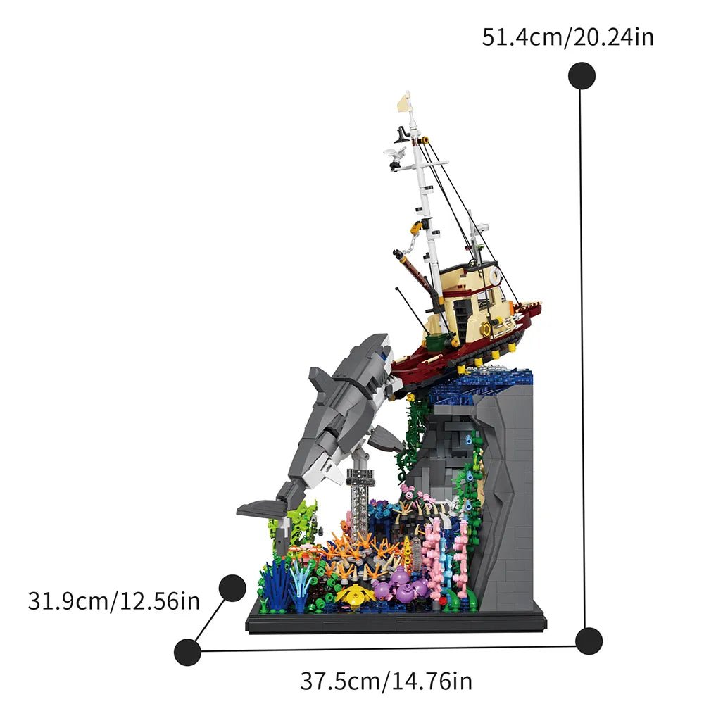 Xbert 66067 - Great White Sharks Attack - vue 6 | Power Blockz