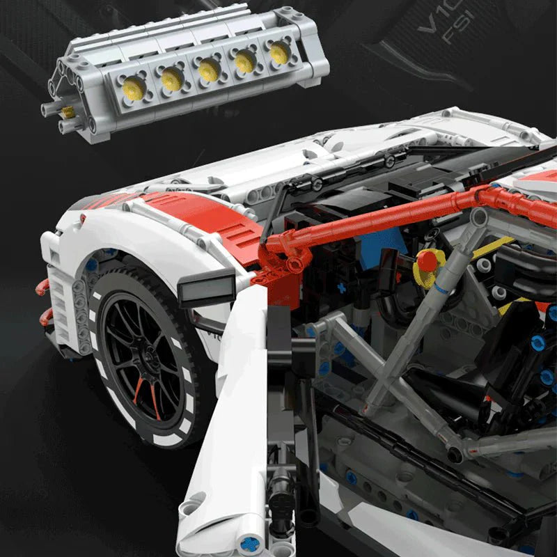 Rastar 99310 - Static Version - Audi R8 LMS GT3 - vue 8 | Power Blockz