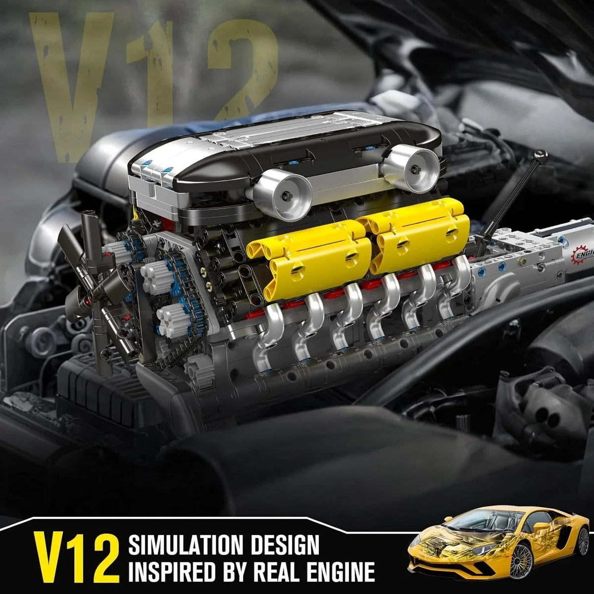 Supercar V12 Engine & Transmission - vue 5