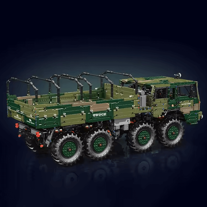 Mould King 20039 - RC 4x4 Military Hauler - vue 8 | Power Blockz