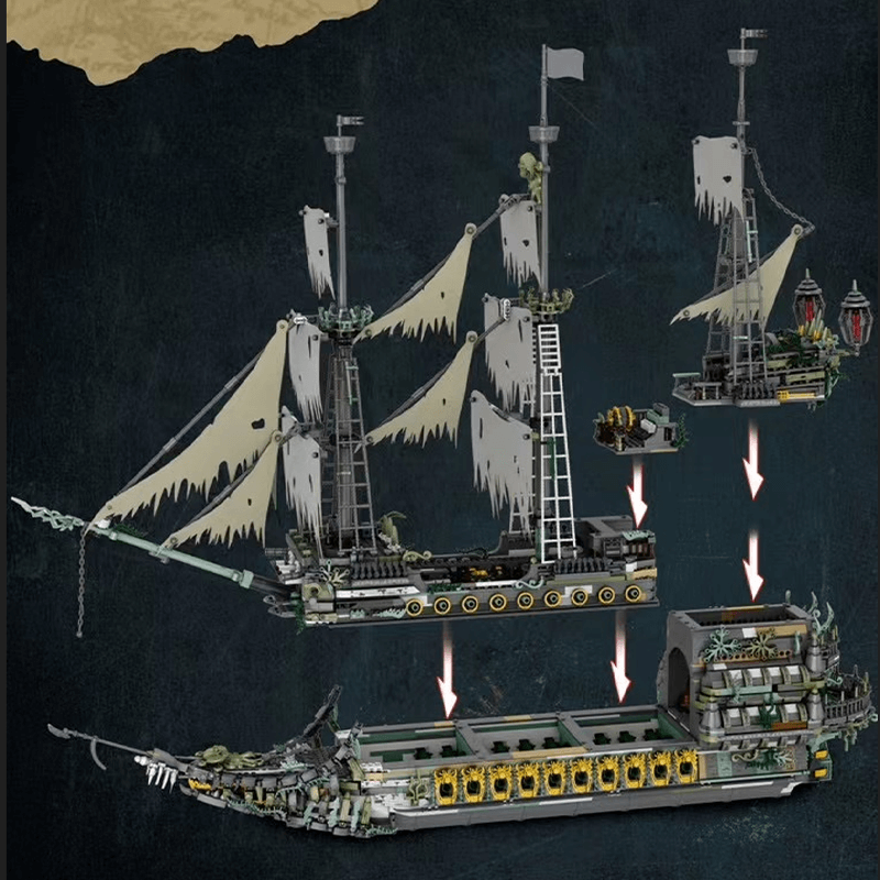 Reobrix 66037 - The Pirate Ship - vue 3 | Power Blockz