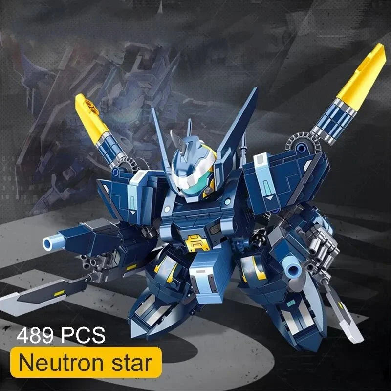 Movie Neutron Star Mecha Robot Warrior Bricks Toy | 489pcs - Movie Neutron Star Mecha Robot Warrior Bricks Toy - vue 2 | Power Blockz