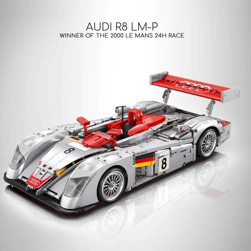 Happy Build YC-23044 - Static Version - Audi R8 LMP 2000 - vue 4 | Power Blockz