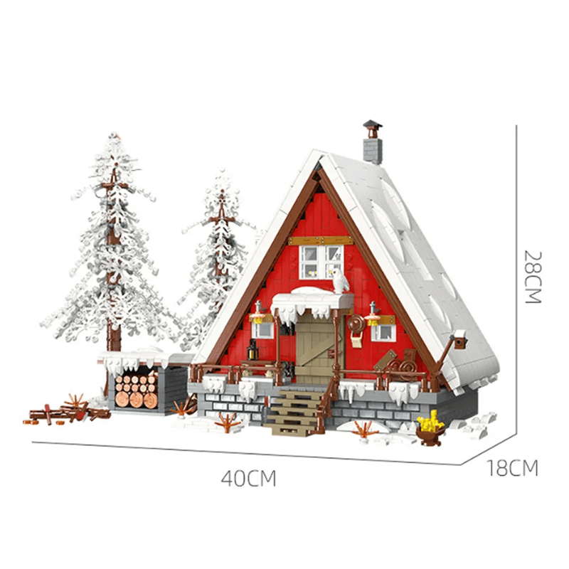 Jiestar 89141 - Winter Cabin - vue 9 | Power Blockz