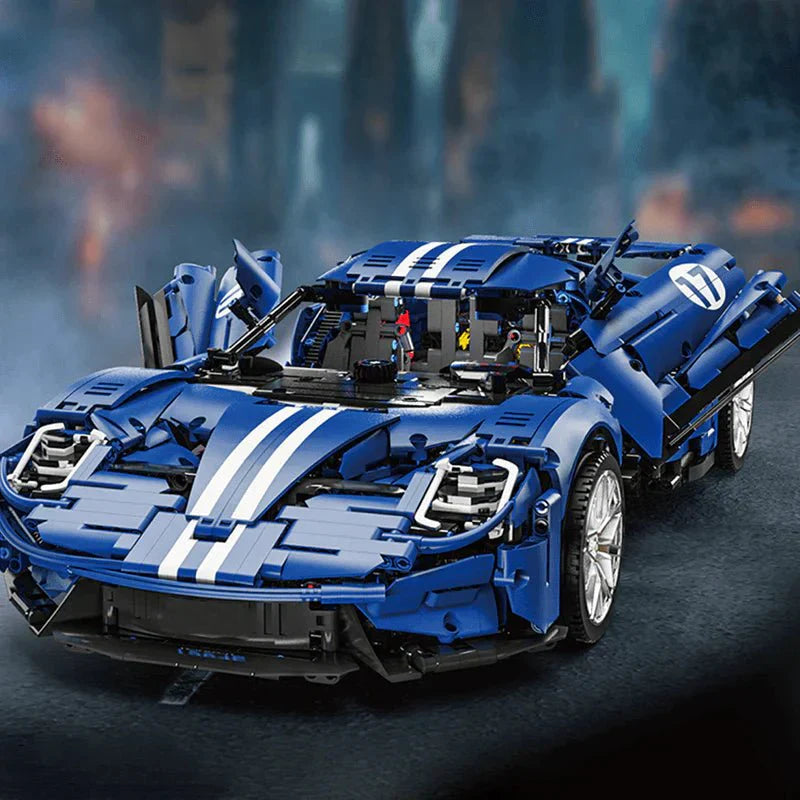 TGL T5042B - Blue - Static - Heritage GT40 Le Mans Icon - vue 10 | Power Blockz