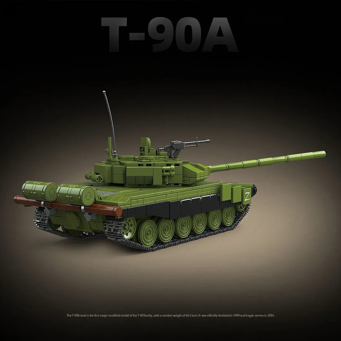 QUANGUAN 100313 - T-90A Main Battle Tank - vue 3 | Power Blockz