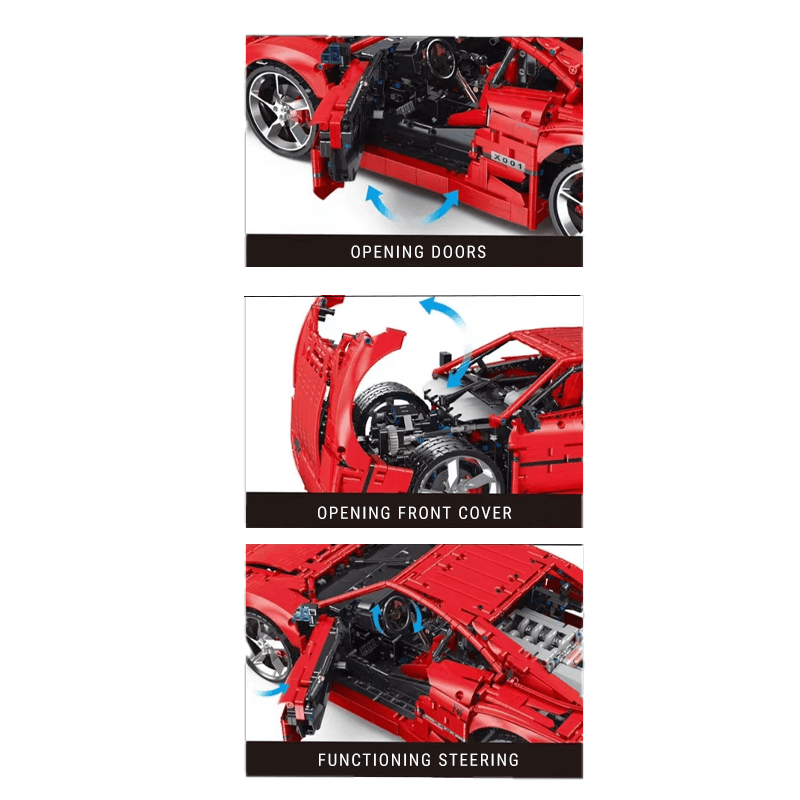 CBOX JD017 - Twin-Turbo F40 Supercar Icon - vue 5 | Power Blockz