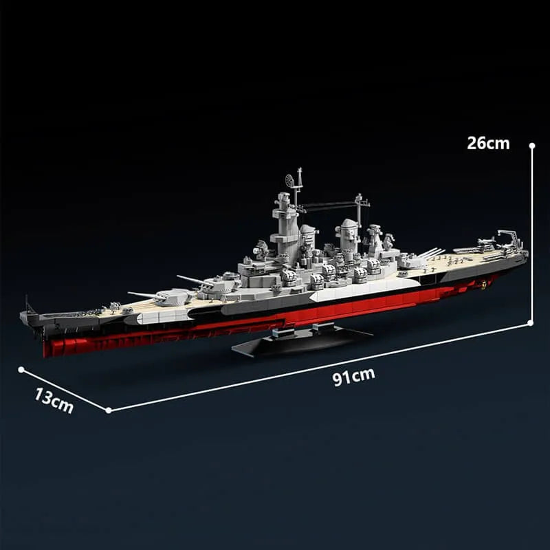 12G0 98007 - The USS Missouri BB-63 Battleship - vue 7 | Power Blockz