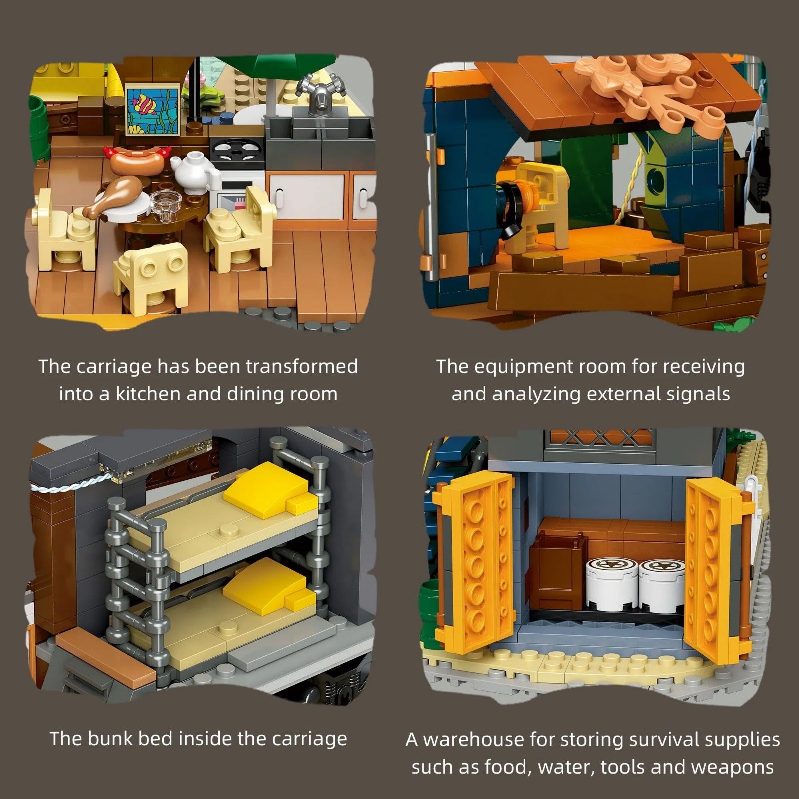 JIESTAR 59167 - Train Park Modular Buildings - vue 5 | Power Blockz
