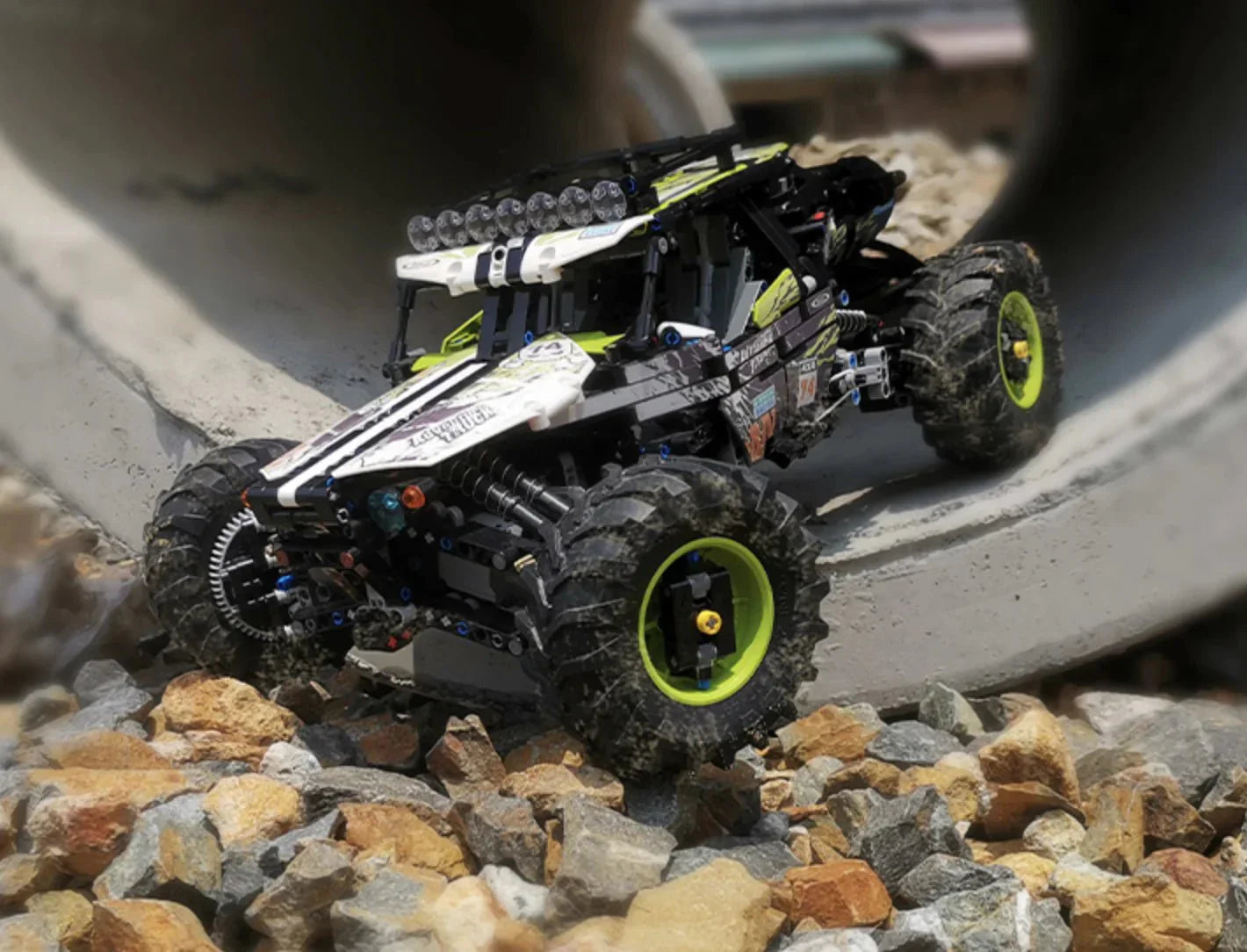 Mould King 18002 - Baja Desert Rally Buggy - vue 4 | Power Blockz