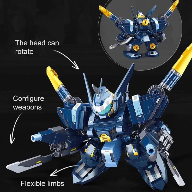 Movie Neutron Star Mecha Robot Warrior Bricks Toy | 489pcs - Movie Neutron Star Mecha Robot Warrior Bricks Toy - vue 5 | Power Blockz