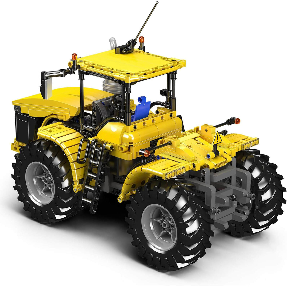 Mould King 17081 - Yellow Tractor Remote Control - vue 2 | Power Blockz