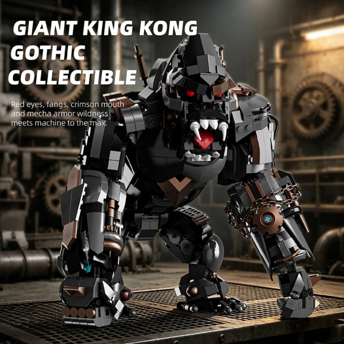 YoLeXi 33135 - Mechanical King Kong - vue 2 | Power Blockz