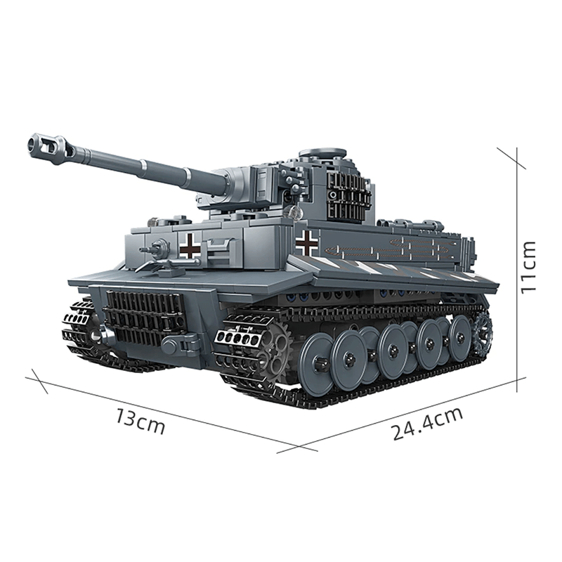 Mould King 20014S - Remote Controlled Tiger Tank - vue 2 | Power Blockz