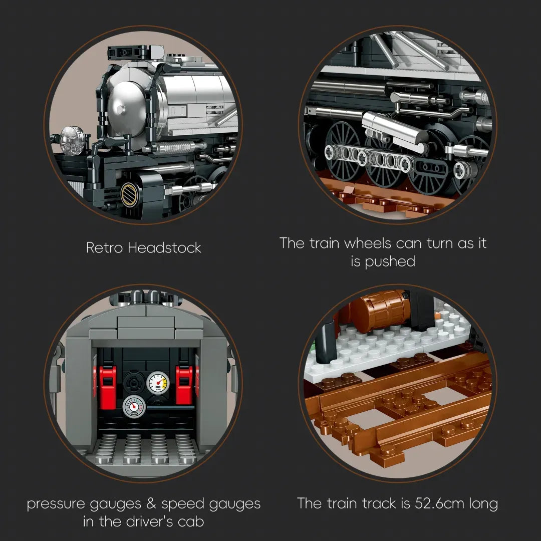 JIESTAR JJ9245 - Union Pacific Big Boi Steam Train - vue 3 | Power Blockz