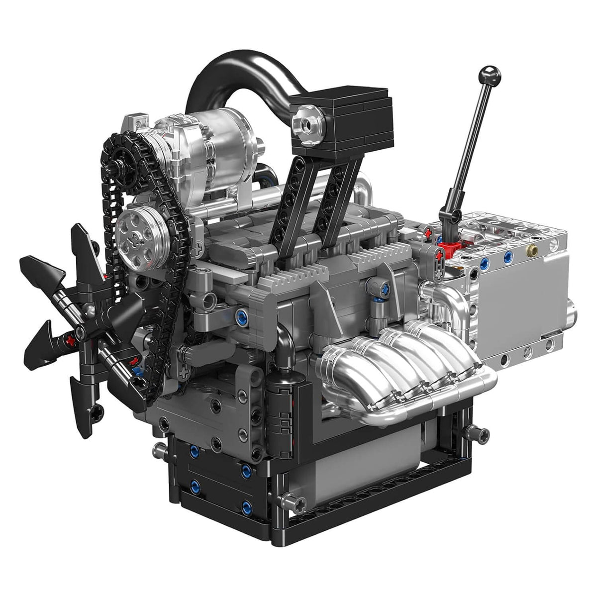 Mould King 10212 - Motorized Rotary Engine - vue 2 | Power Blockz