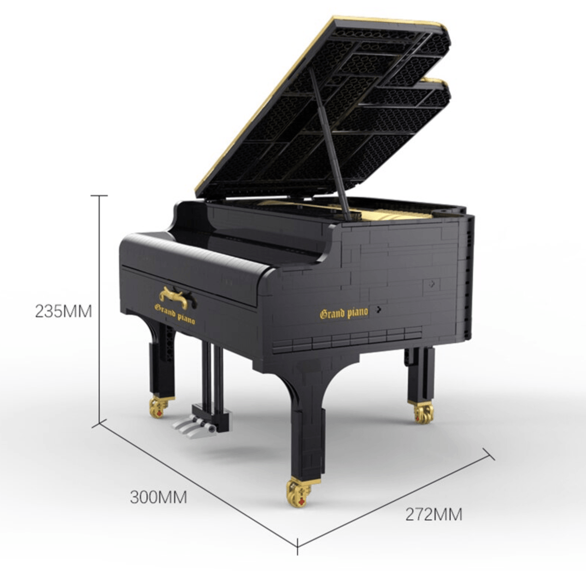 Happy Build xqgq-01 - Self Playing Grand Piano - vue 4 | Power Blockz