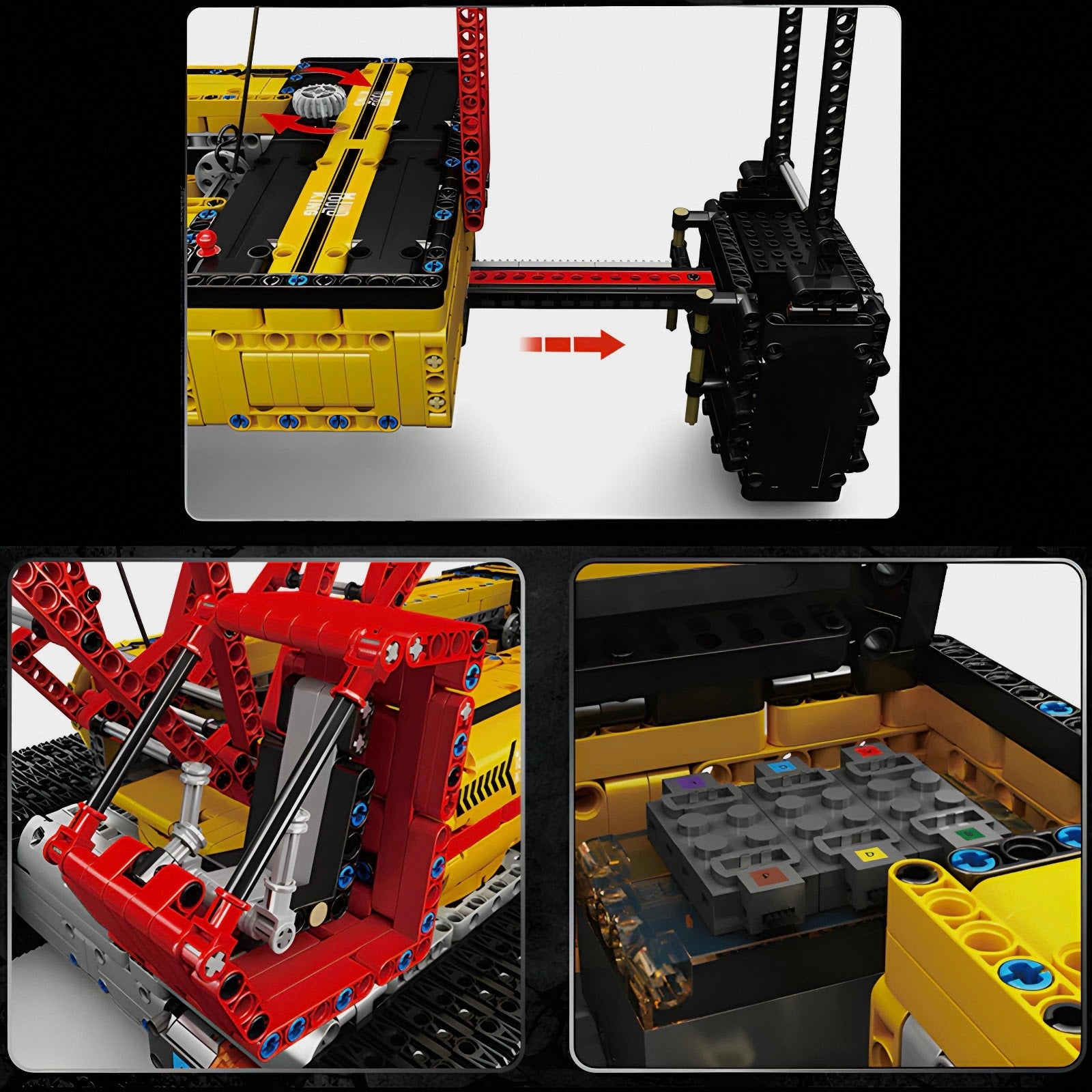 Mould King 17015S - 210cm Mega Dragline - vue 5 | Power Blockz