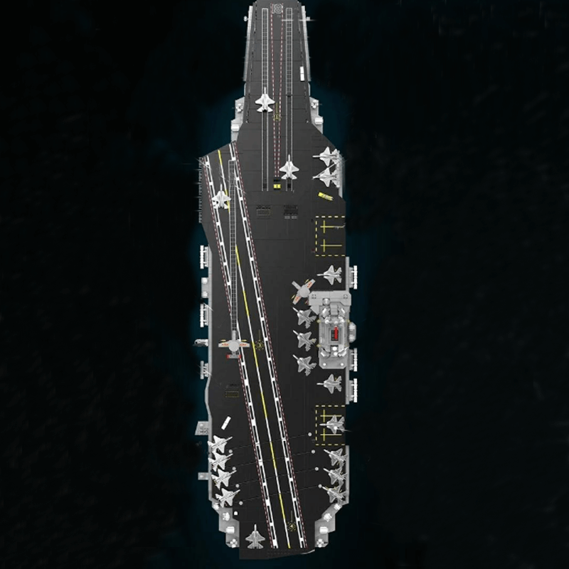 M38-B0388 - Aircraft Carrier Scale 1:250 - vue 3 | Power Blockz