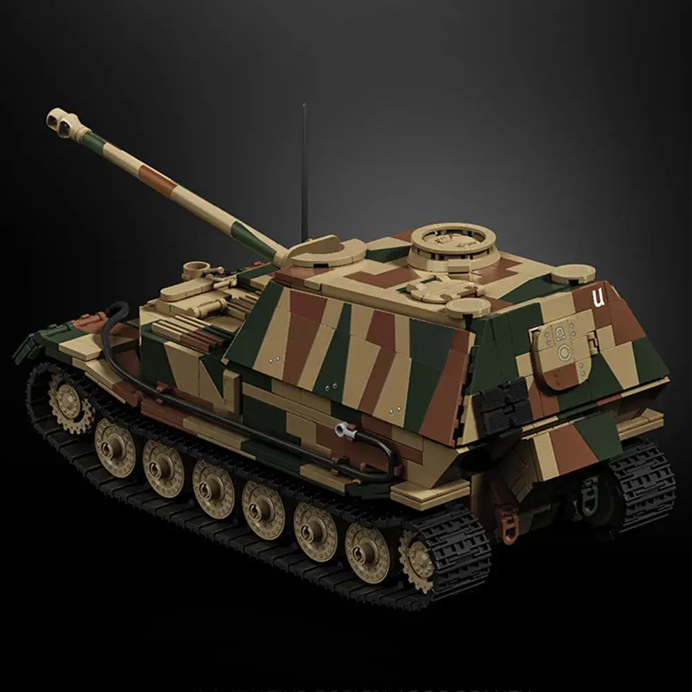 12GO 97023 - Jagdpanzer Tiger (Elephant) Tank - vue 2 | Power Blockz