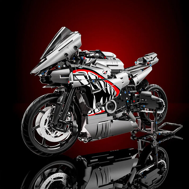 TQM X6601 - Gunmetal Shark Japanese Sportbike - vue 6 | Power Blockz